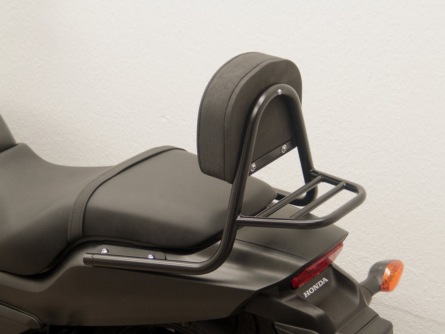 Honda CTX 700 N [2014-2016] - Sissy Bar aus Rohr mit Kissen und Gepäckträger, schwarz