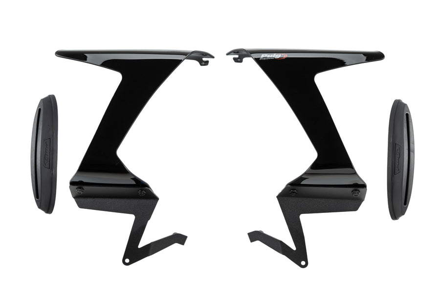 KAWASAKI ZX-6R NINJA [2025] – Spoiler lateral de corrida – Preto fosco