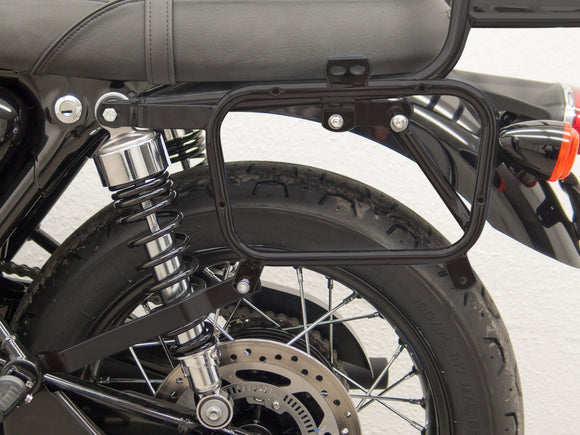 Triumph Bonneville T 100 [2017] - Case z bocznym przewoźnikiem Givi/Kappa (Monokey), Czarny