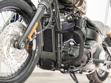 Harley Davidson Softail (Milwaukee -Eight 107/114) [2018] - Barra protettiva, realizzata con tubi da 32 mm, forma piatta, nero