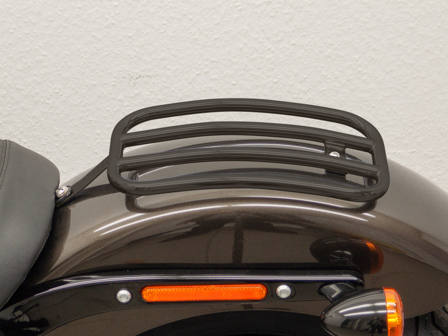 Harley Davidson Sofrail Street Bob (Milwaukee-oight 107/114) [2018] -Palesenger rack Ø 16, curvo, preto