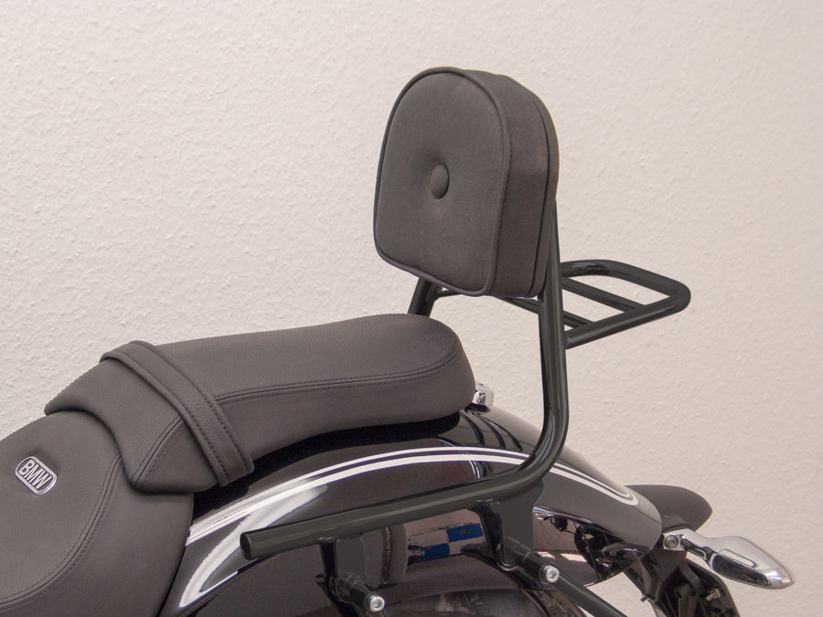 BMW R 18 (OL11) 2021- [2021] - Sissy bar laget av rør med pute og bagasjestativ, svart
