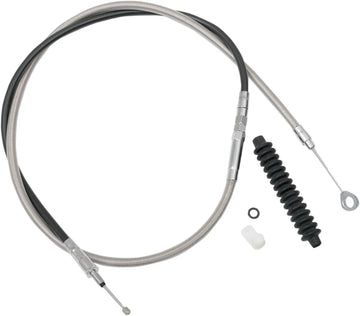 harley davidson fxs [DRAG SPECIALTIES] – Hocheffizientes geflochtenes Edelstahl-Kupplungsseil