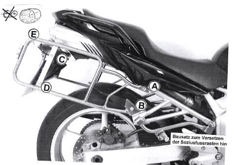 Yamaha FZ 6 [2004-2006] - Carrier valigia