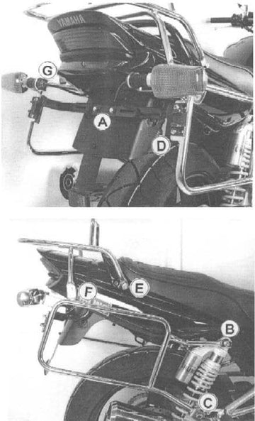 Yamaha XJR 1300 [2004-2006]-Komplet bjælke