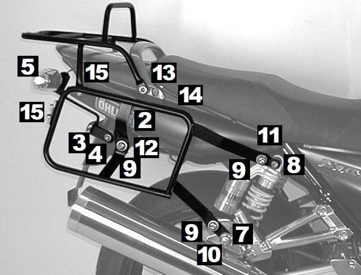 Yamaha XJR 1300 [2007-2014] - Komplett-Träger Lock-it