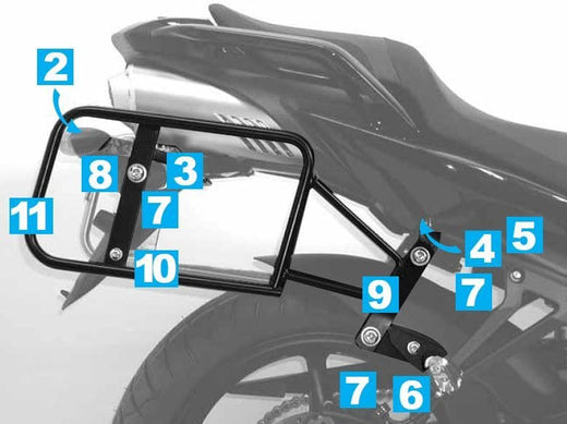 Yamaha Fz 6 Fazer S2 [2007-2010]-Lock -case nosič