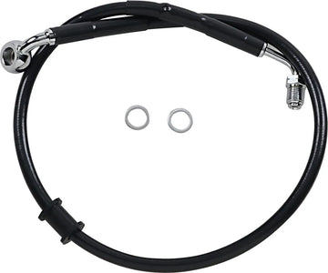 harley davidson flde [DRAG SPECIALTIES] - Conduite de frein rallongée en acier inoxydable - 0