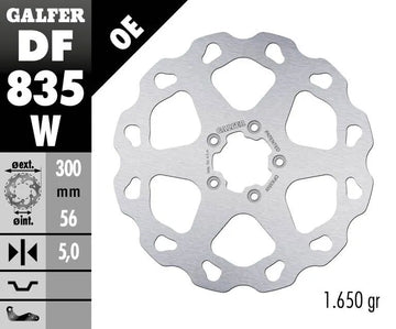 Harley-Davidson Xl 883 R Roadster [2015] - Wave® Bremsscheibe – Oberfläche: Silber, Edelstahl – Bild 2