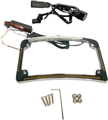 harley davidson flhr [CUSTOM DYNAMICS] – Kentekenplaatframe met LED-radius - 0