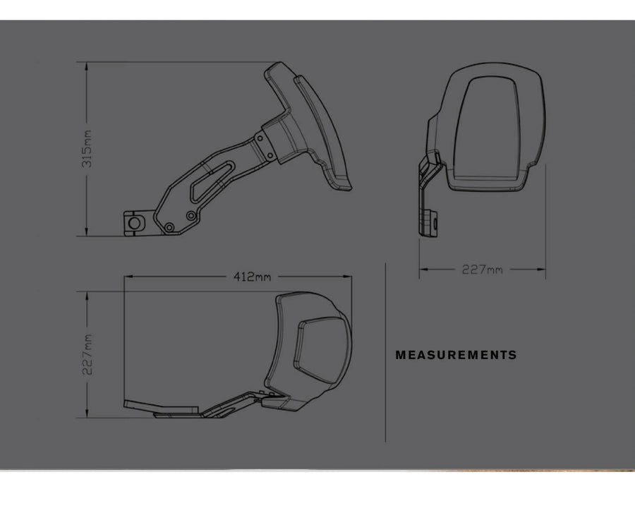 BMW F 750 GS [2024] – Spatbord met enkele achterbrug – Matzwart