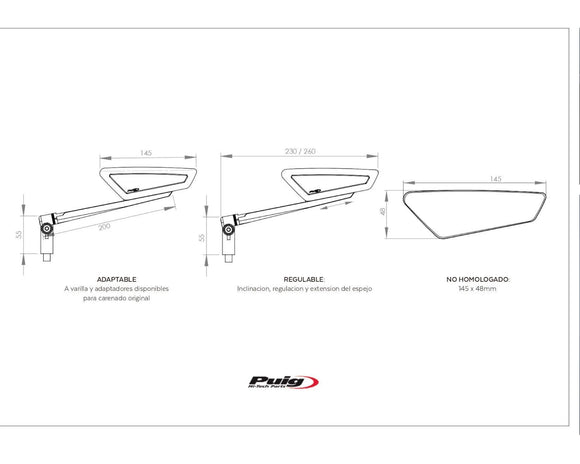 KTM 890 DUKE R [2025] – HyperNaked フェアリング フロントガラス バックミラー