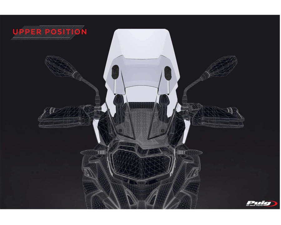 BMW F 750 GS [2024] – Justerbar skærm – Gennemsigtig