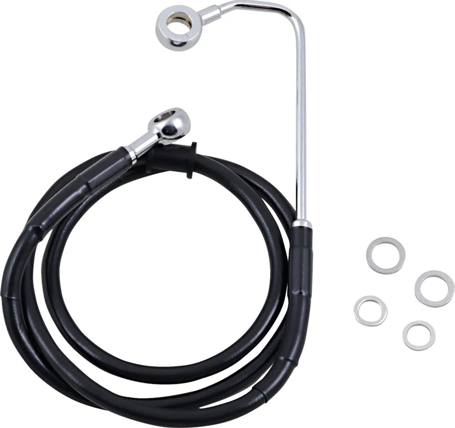 harley davidson flstc [DRAG SPECIALTIES] – Verlängerte Edelstahl-Bremsleitung