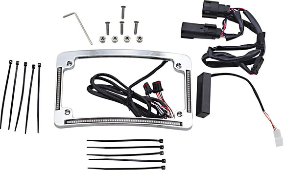 harley davidson fltruse [CUSTOM DYNAMICS] – LED-säteen rekisterikilven runko