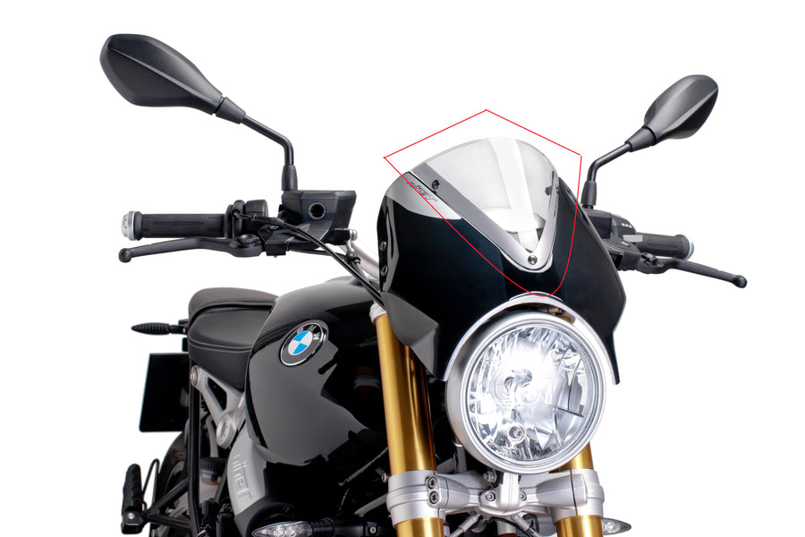 BMW R NINET URBAN S [2024] – Osłona przedniej szyby RetroVision – Przezroczysta