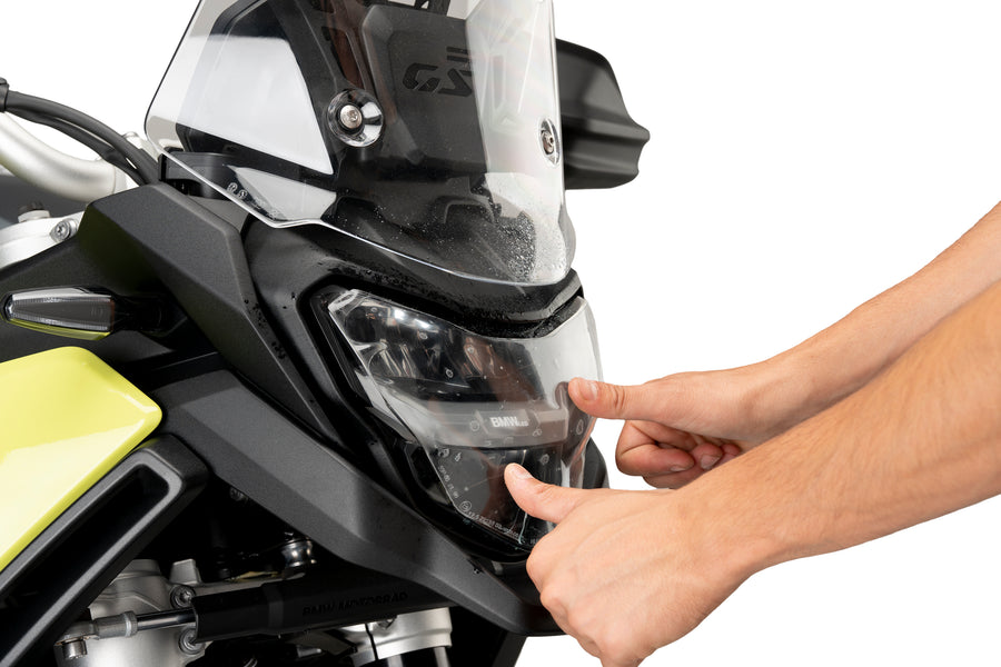 BMW F 900 GS [2025] – Påsæt forlygtebeskyttelse – Gennemsigtig