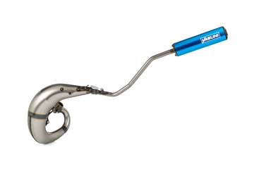 Beta RR Enduro 50 2T - Escape Cross ML Azul Esquerdo