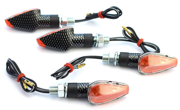 E-geprüfte und zugelassene Suzuki GSR 600 SFV GSF 650 Bandit 1200 1250 paarweise Blinker in Carbon Optik von TW-Moto