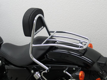 Harley Davidson Sportser Evo 883/1200 (brugerdefineret [2004-2020] - Driver Sissy Bar med puder og bagageholder
