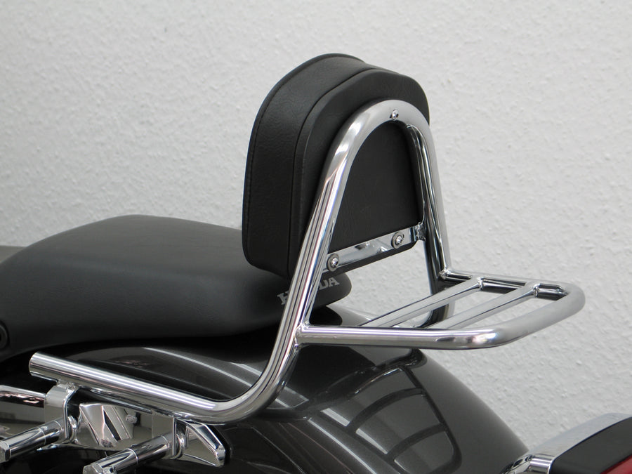 Honda VT 750 S (łańcuch) [2010-2011] - Sissy Bar wykonany z rury z poduszkami i bagażnikiem