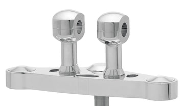 Алюминиевый подъемник для руля с 25-алюминиевыми подъемами для рулей с 25,4 мм (1 ′) Ø, 75 мм высотой, отполирован. С 1/2 ″ нитью UNC.