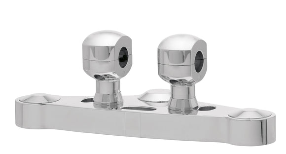 Алюминиевый подъемник для руля с 31-алюминиевым подъемом для рулей с 31,75 мм (1 1/4 ′) Ø, высотой 50 мм, отполирован. С 1/2 ″ нитью UNC.