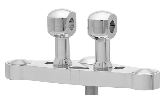 Алюминиевый подъемник для руля с 31-алюминиевым подъемом для рулей с 31,75 мм (1 1/4 ′) Ø, 75 мм, высотой, полирован. С 1/2 ″ нитью UNC.