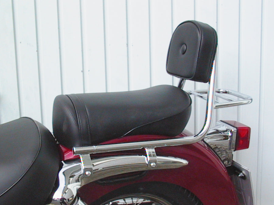 Suzuki VL 125 LC Intruder [1999-2007] - Sissy Bar aus Rohr mit Kissen und Gepäckträger