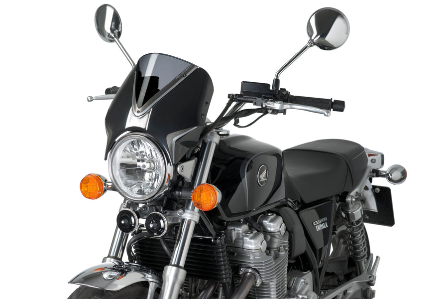 HONDA CB 1100 [2014] – RetroVision priekinio stiklo skydelis – juodas