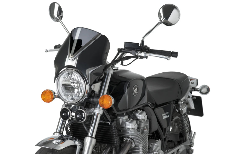 HONDA CB 1100 [2014] – RetroVision priekinio stiklo skydelis – juodas