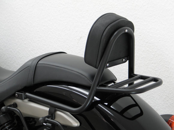 Honda Shadow VT 750 C Black Spirit [2010-2011] - Sissy Bar aus Rohr mit Kissen und Gepäckträger, schwarz