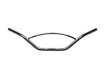 Motorsykkeldriver Ø 25 - Styret med avrundet Strut ø 12 mm, 870 mm bred, svart
