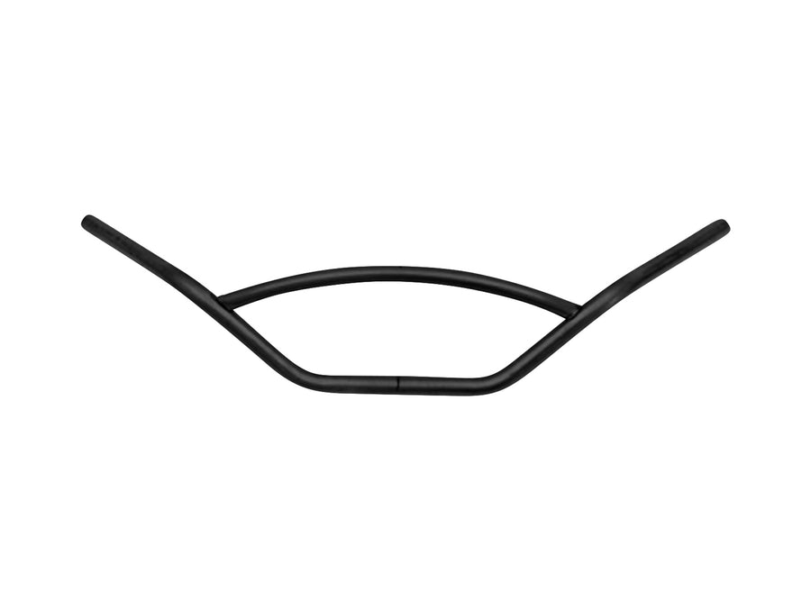Motorcykeldriver Ø 25 - Styret med afrundet strut Ø 22 mm, 870 mm bred, sort, sort