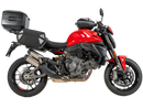 Ducati Monster 890 / + [2026] - Conjunto Smartrack com top case Xcore prata/preto