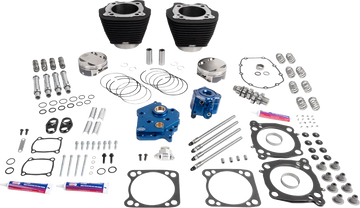 Harley-Davidson FLFBS 1923 Softail Fat Boy 117 [2026] - 132" Power Package Motorleistungs-Kit – Oberfläche: Schwarz, Nicht hervorgehobene Kühlrippen – Bild 1