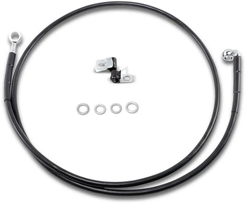 harley davidson fxsts [DRAG SPECIALTIES] – Verlängertes Bremsleitungs-Kit aus schwarzem Vinyl - 0