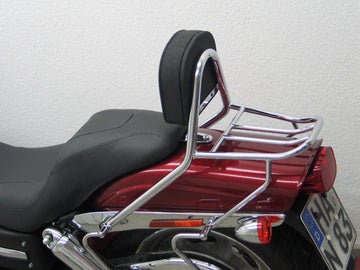 Harley Davidson Dyna Fat Bob [2008-2013] - Passager Sissy Bar med puder og bagageholder