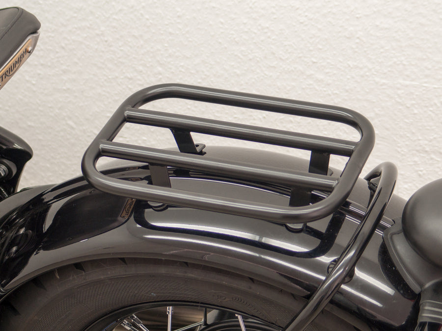 Triumph Bonneville Bobber [2017] - Rack de passagers Ø 16 mm, noir brillant