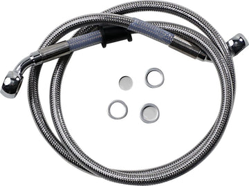 harley davidson softail street bob fxbb [DRAG SPECIALTIES] – Edelstahl Bremsleitungs-Kit - 0