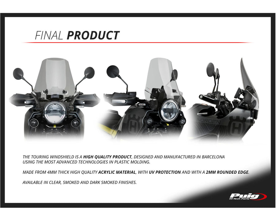 HUSQVARNA NORDEN 901 EXPEDITION [2025] — туристический экран — прозрачный