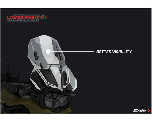 BMW F 800 GS [2025] — Регулируемое лобовое стекло — сильная тонировка