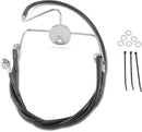 harley davidson flhri [DRAG SPECIALTIES] - Extended Black Vinyl Brake Line Kit-2