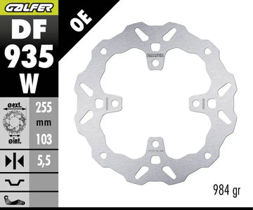 Triumph Tiger Sport 660 ABS [2022-2026] - BRAKE DISC FIXED WAVE - Bilde 1