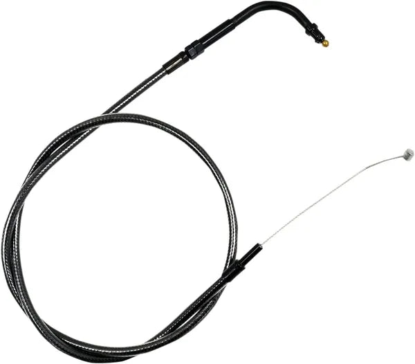 Harley-davidson Road Glide ST [LA CHOPPERS] – Midnight Braided Throttle Cable for Handlebars