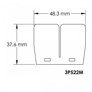 Yamaha Yfs 200 Blaster [V-FORCE] - ERSTATTNINGSPLATE FOR membranblokk V-FORCE3