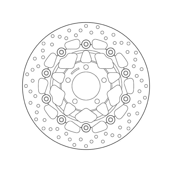 Suzuki Gsx 600 [BREMBO] - Serie Oro rund schwimmend Bremsscheibe