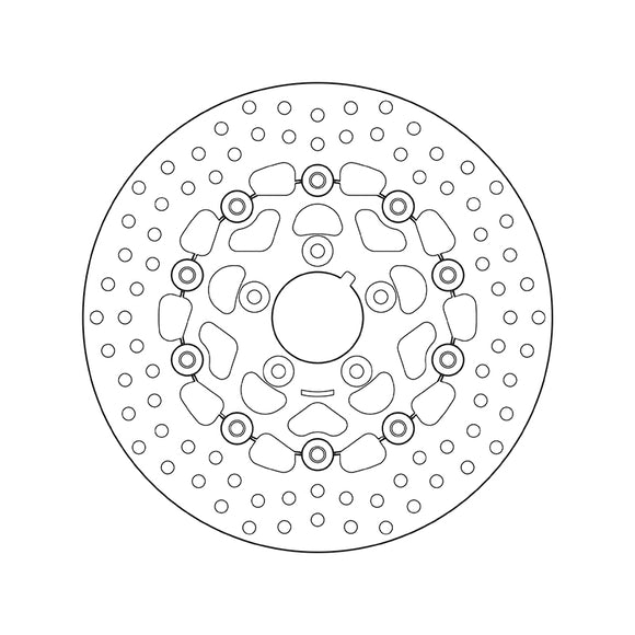 Harley Davidson Flstc [BREMBO] - Disco de freno flotante redondo Serie Oro