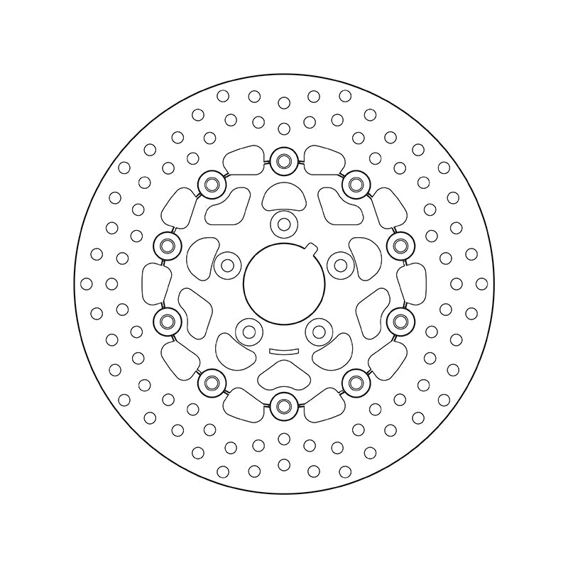 Harley Davidson Fxsts [BREMBO] - Sarjan Oro pyöreä kelluva jarrulevy