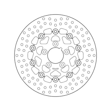 Harley Davidson Flstf [BREMBO] - Serie Oro ronde zwevende remschijf - 0